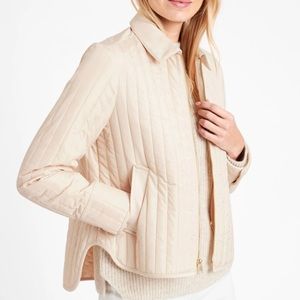 Cream Jacket -Banana Republic passport quilted jacket.